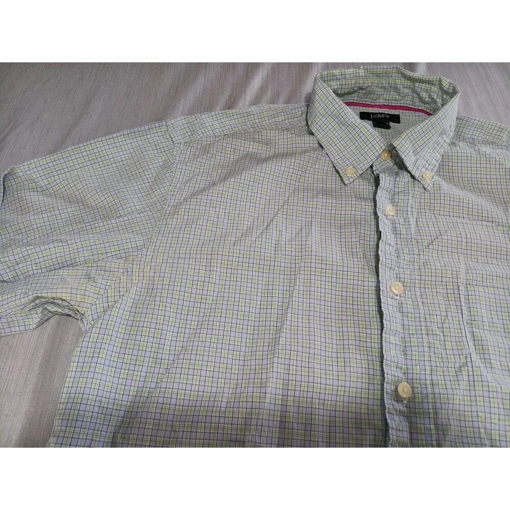 J Crew Shirt Men's Medium Long Sleeve Button Up Front Casual Cotton